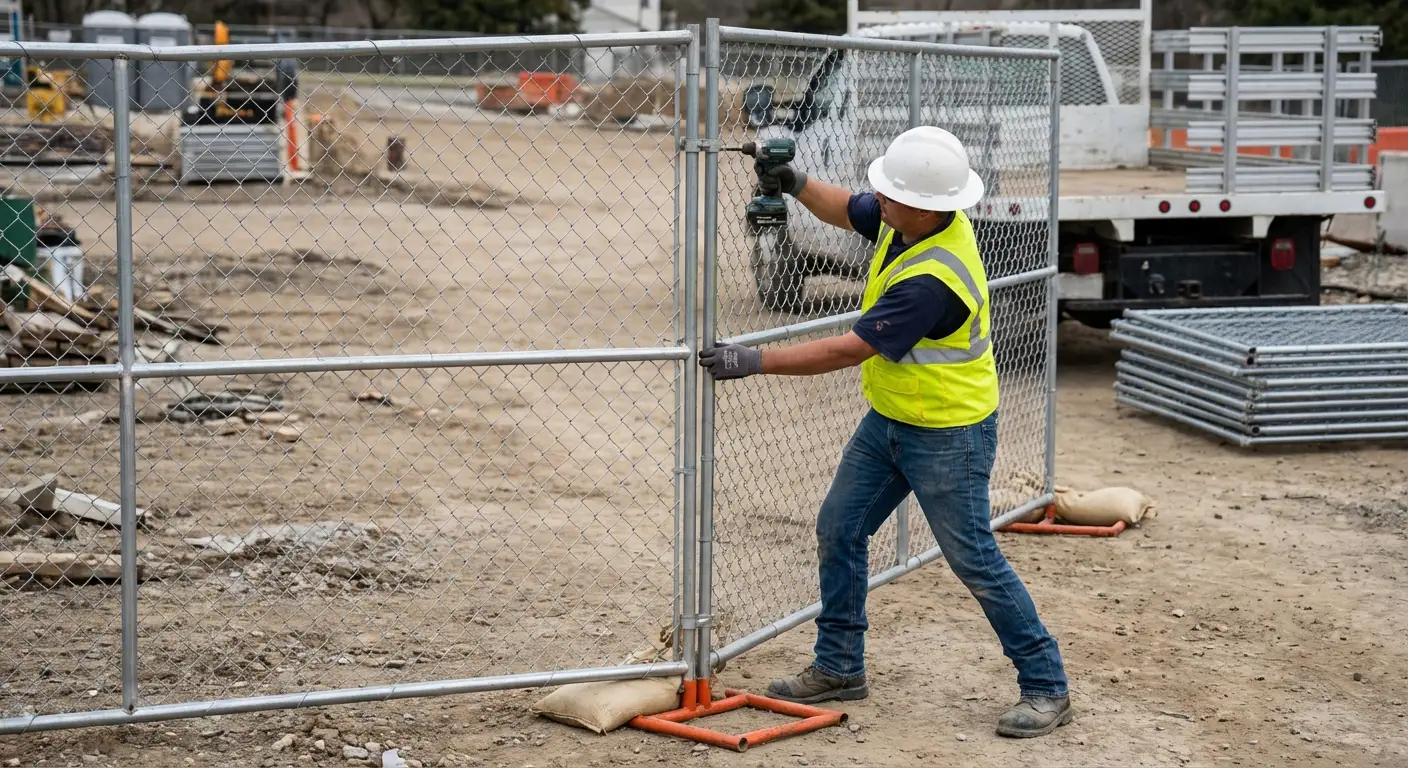 Modular fence reconfiguration system in action in Lincoln, CA