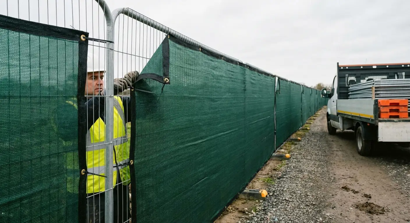 High security temporary fencing perimeter in Lincoln, CA
