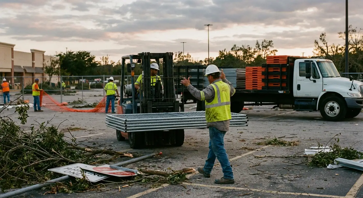 Emergency fencing deployment in Lincoln, CA