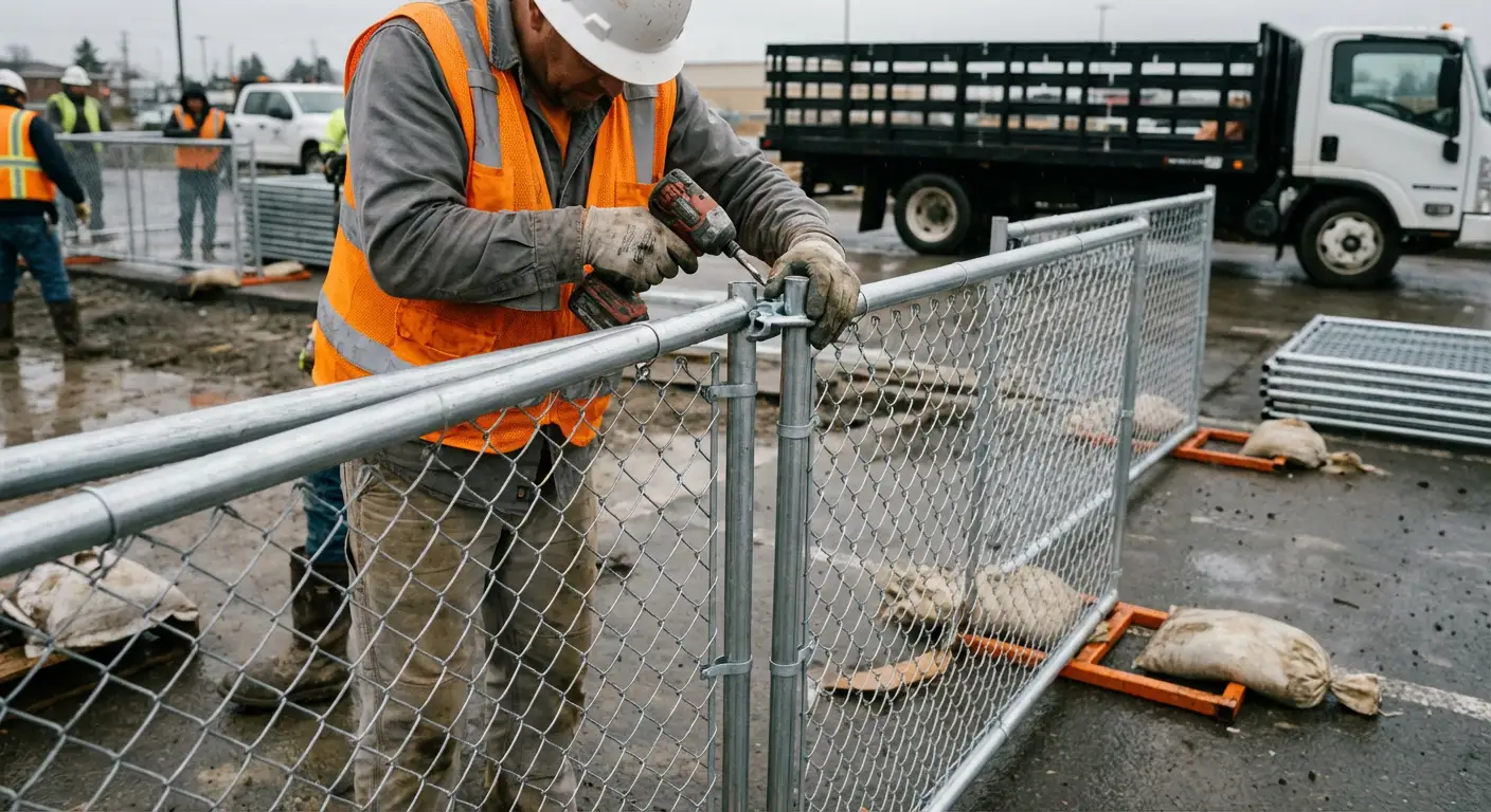 Physical security fencing for site investigation in Lincoln, CA