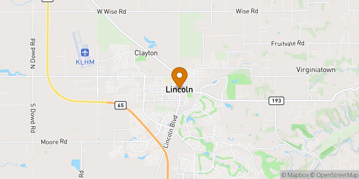 Downtown Lincoln (Historic District) neighborhood map in Lincoln, CA