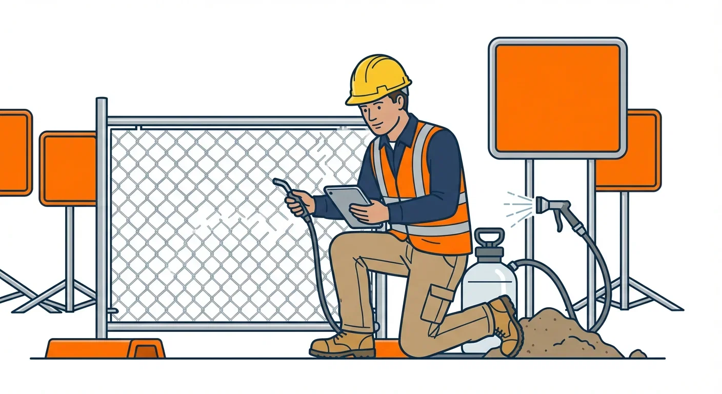 SWPPP Dust Compliance Warning Signs Infographic in Lincoln, CA