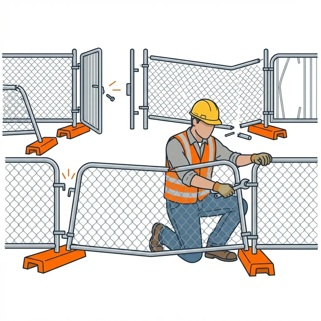 Diagram showing crowd control failure points and safety zones in Lincoln, CA